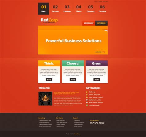 small business website templates free download